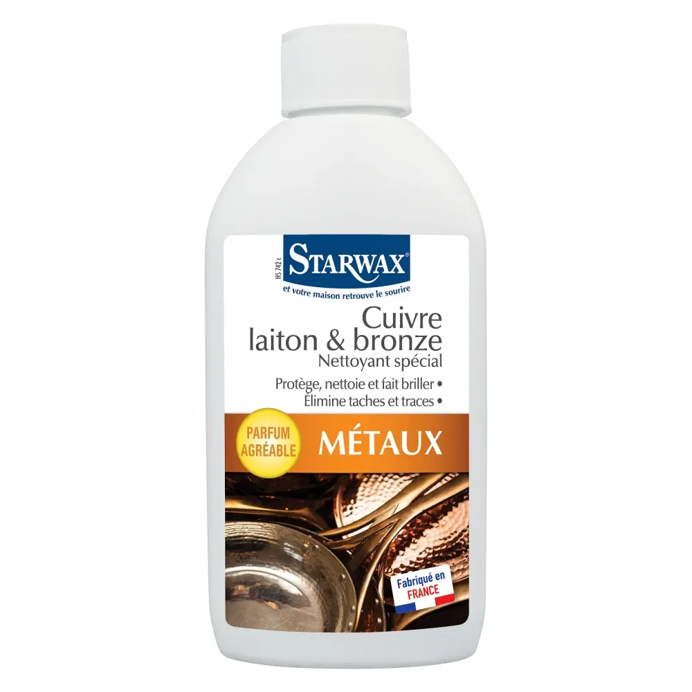 NETTOYANT SPECIAL METAUX CUIVRE 250ML STARWAX Sans solvants agressifs