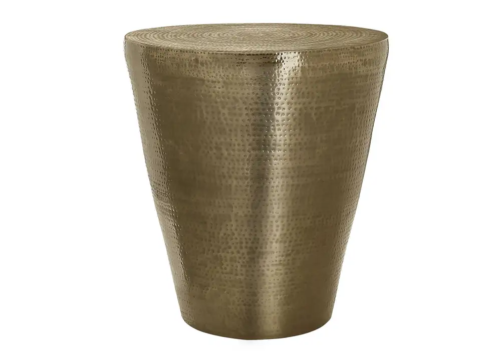 Garniture intérieure Table D'Accent - Table D'ExtréMité De Tambour En MéTal Fer Doré 22"H