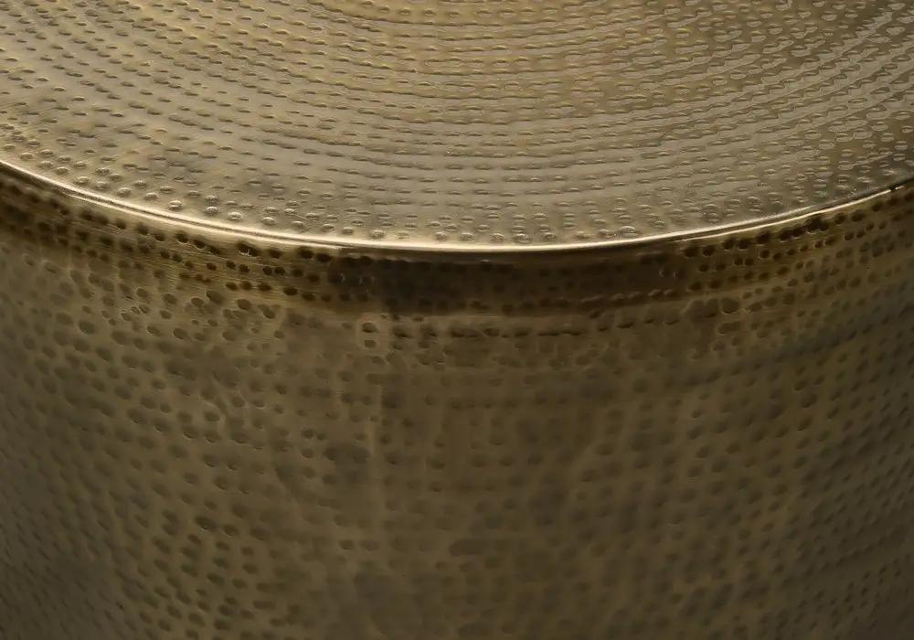 Garniture intérieure Table D'Accent - Table D'ExtréMité De Tambour En MéTal Fer Doré 22"H