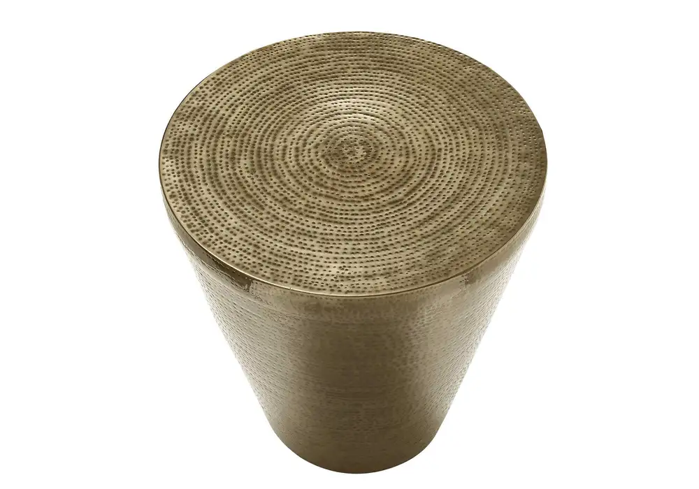 Garniture intérieure Table D'Accent - Table D'ExtréMité De Tambour En MéTal Fer Doré 22"H