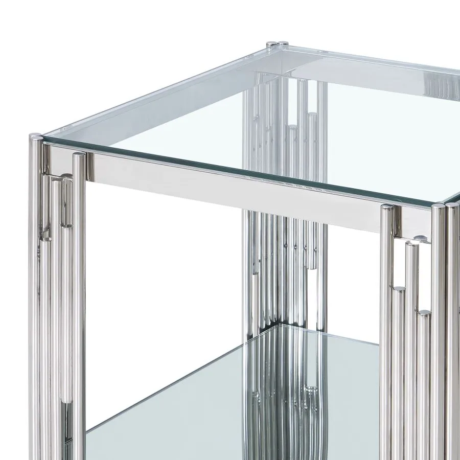 Grande Table D'Appoint Estrel En Argent pour fourgons