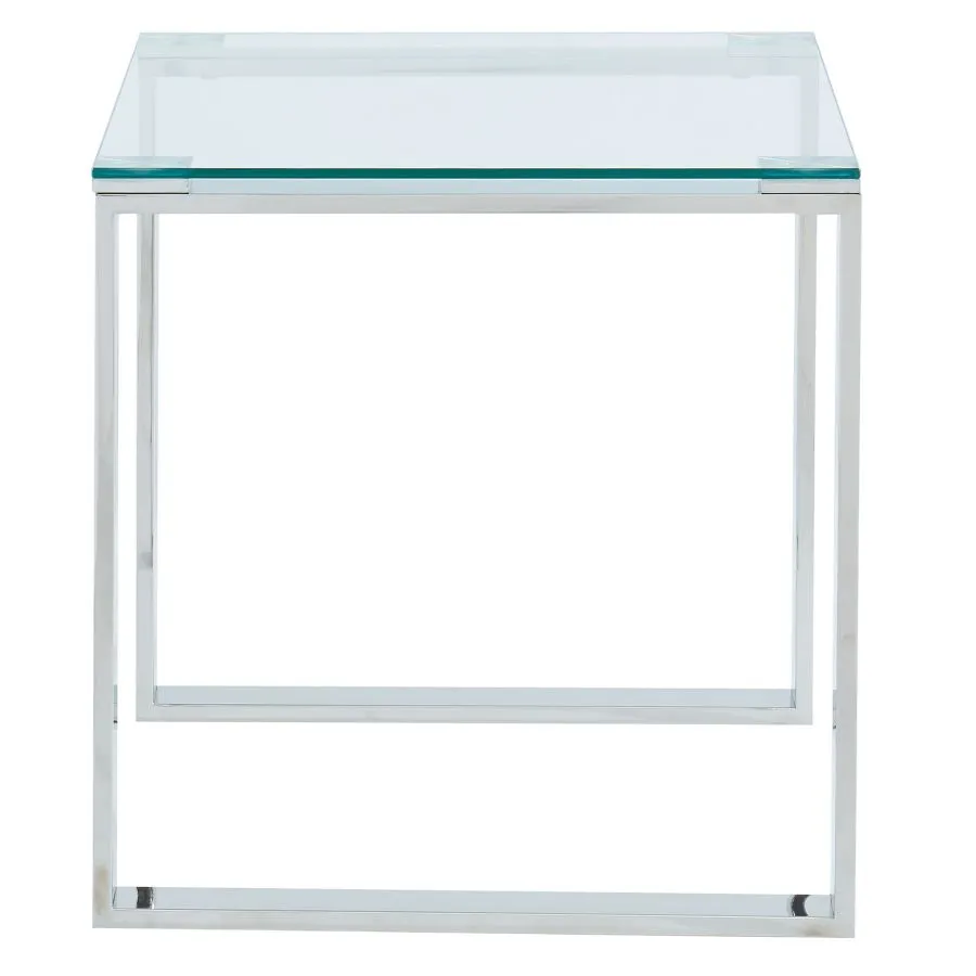 Pièce Lourde Table D'Appoint Zevon En Argent