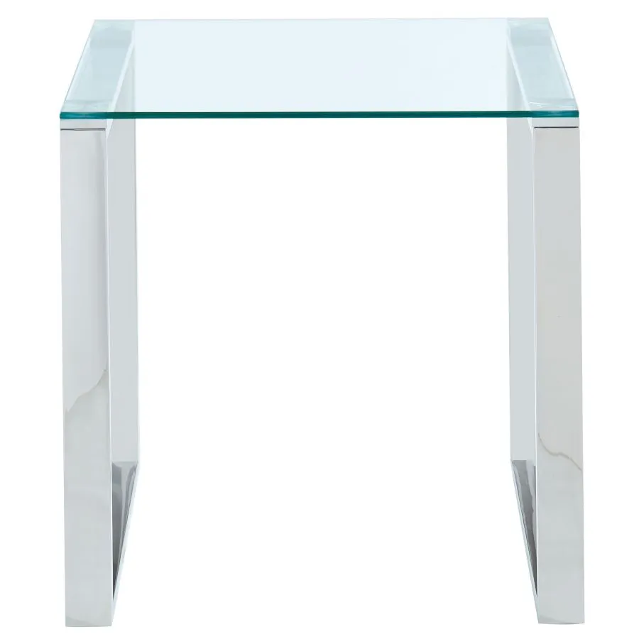Pièce Lourde Table D'Appoint Zevon En Argent