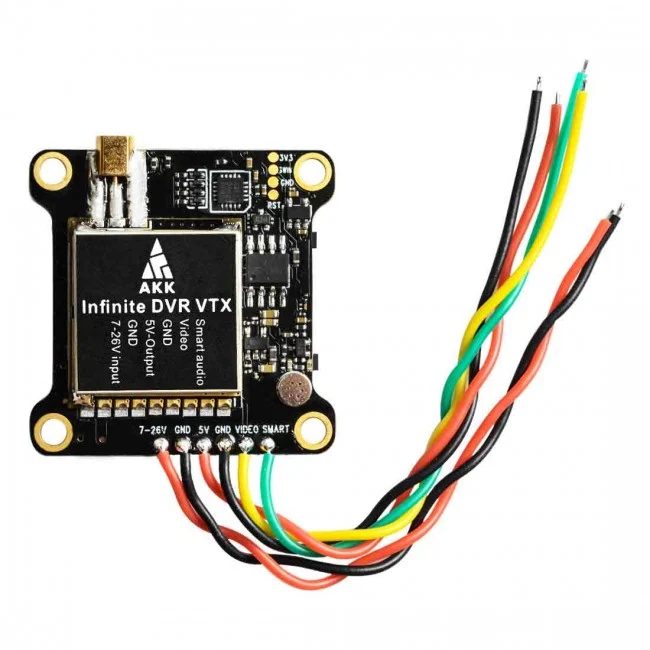AKK Infinite DVR VTX - Émetteur vidéo FPV 5,8 GHz 1000 mW Support à vraiment haut rendement Configuration OSD Version long...