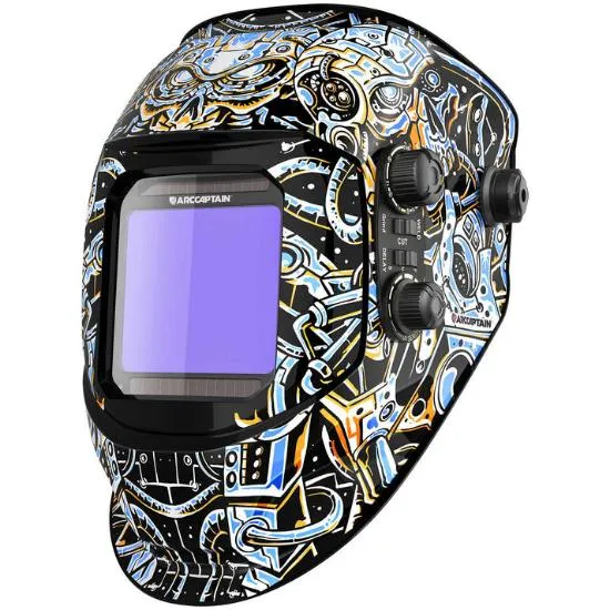 ARCCAPTAIN Ample View Auto-Darkening Skeletontech Design Welding Helmet