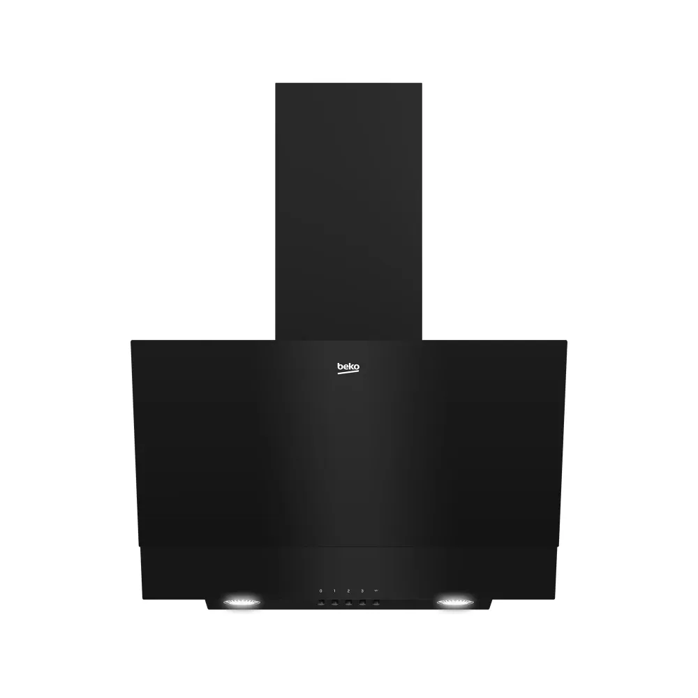 Beko 60cm Cristal Inclined Extractor Black