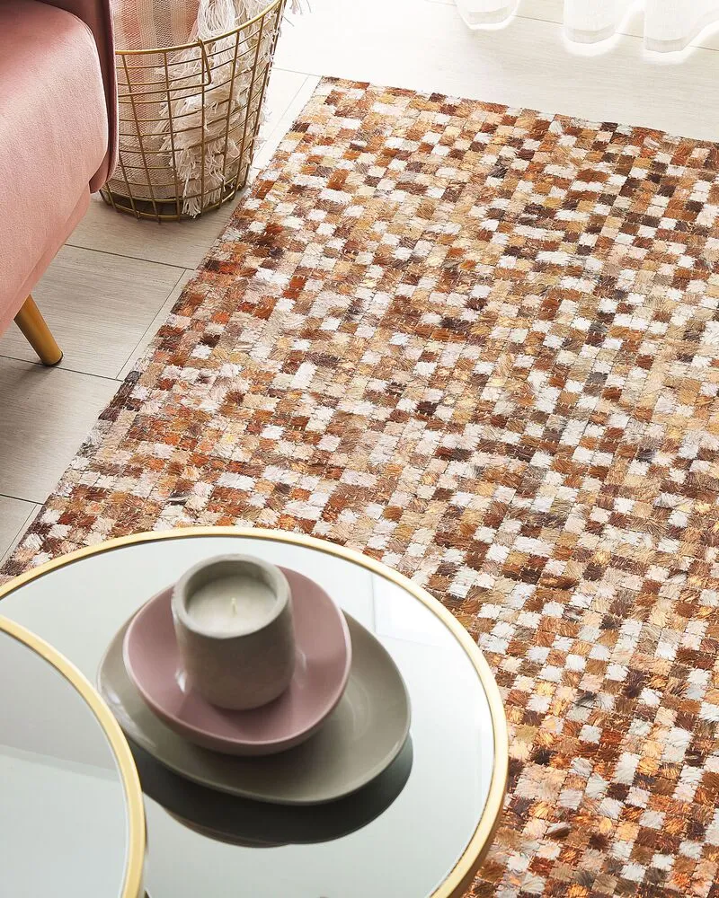Cowhide Area Rug Café 160 x 230 cm TORUL