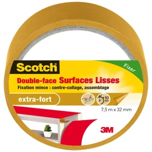 DUPLIQUÉ FACE "LISSE" MARRON 7.5MX32MM