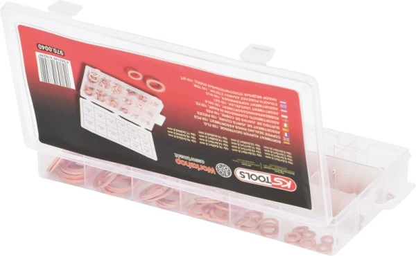 Gamme KS Tools de bagues d'étanchéité en cuivre diamètre 5-175 mm 150 pièces 970.0040 prendre à bas prix