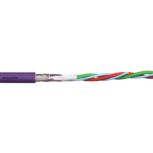 Igus CFBUS-PVC-045 26 AWG 4P Stranded Bare Cuivre Shielded TC Braid 50V Chainflex CFBUS-PVC Bus Cable