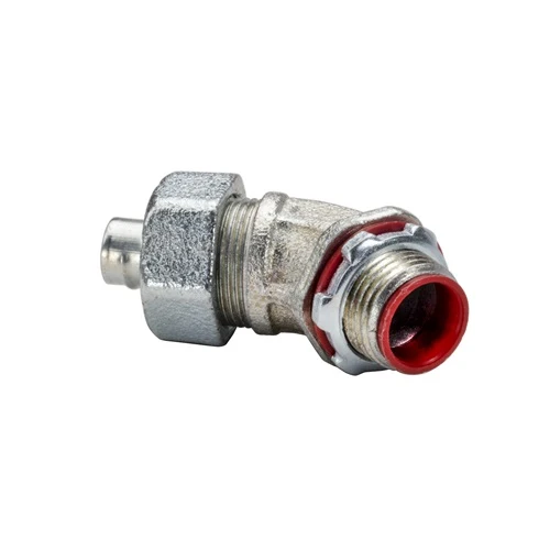 1/2 Inch 45-Degree Liquidtight Malleable Connector 231S (Pack 50)