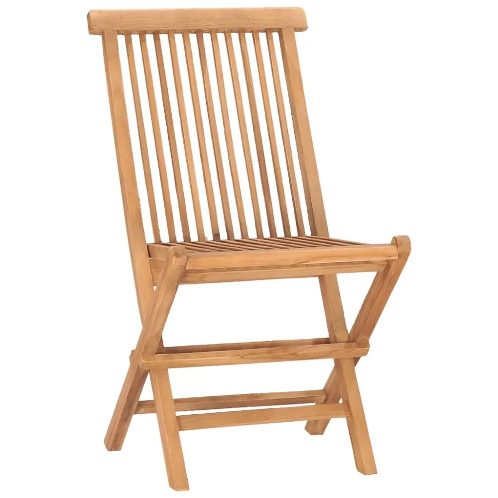 Mobilier à dîner d'extérieur pliable avec coussin 3 pièces teck 02_0014730