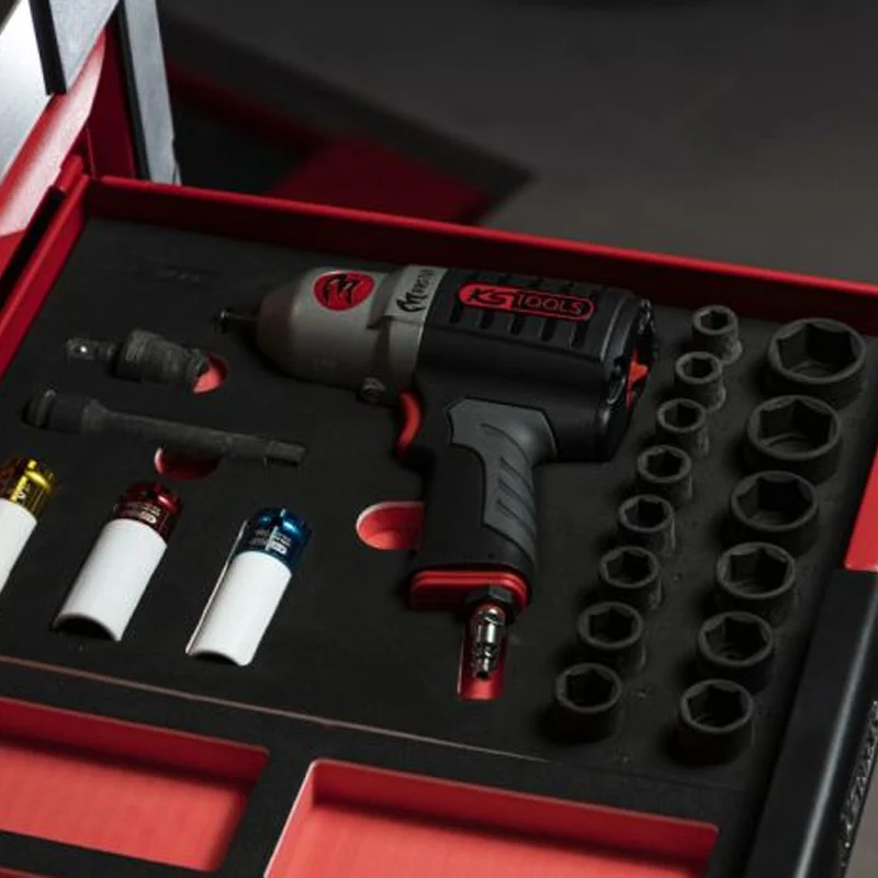 Module de douilles et majeur à chocs pneumatique 1/2'', 20 pièces - KS TOOLS - 712.1020