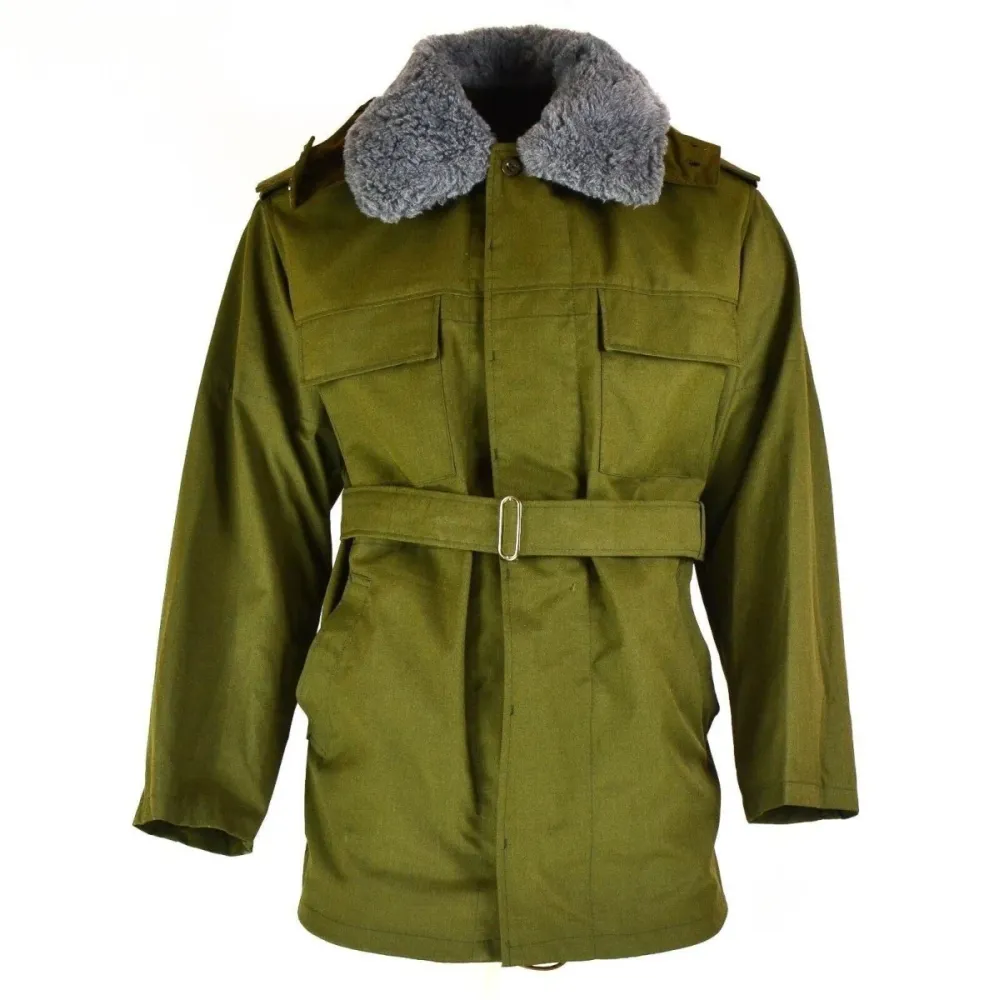 Parka de campagne d'origine de l'armée tchèque M85 Veste d'hiver à capuche avec doublure NEUF