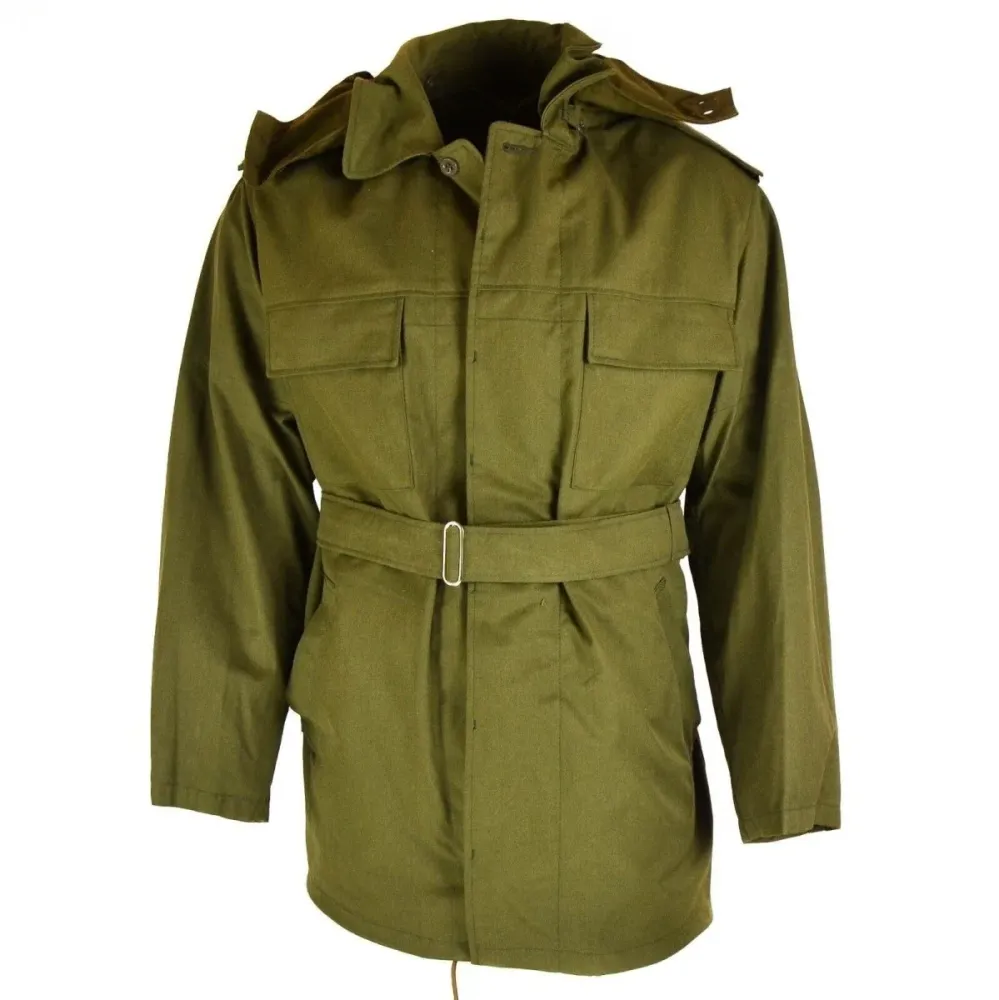 Parka de campagne d'origine de l'armée tchèque M85 Veste d'hiver à capuche avec doublure NEUF