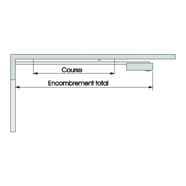 Rail FS10-M pour motorisation PROCOM - Longueur 3225 mm - TUBAUTO