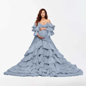 Robe de maternité en tulle pour la photographie RB5