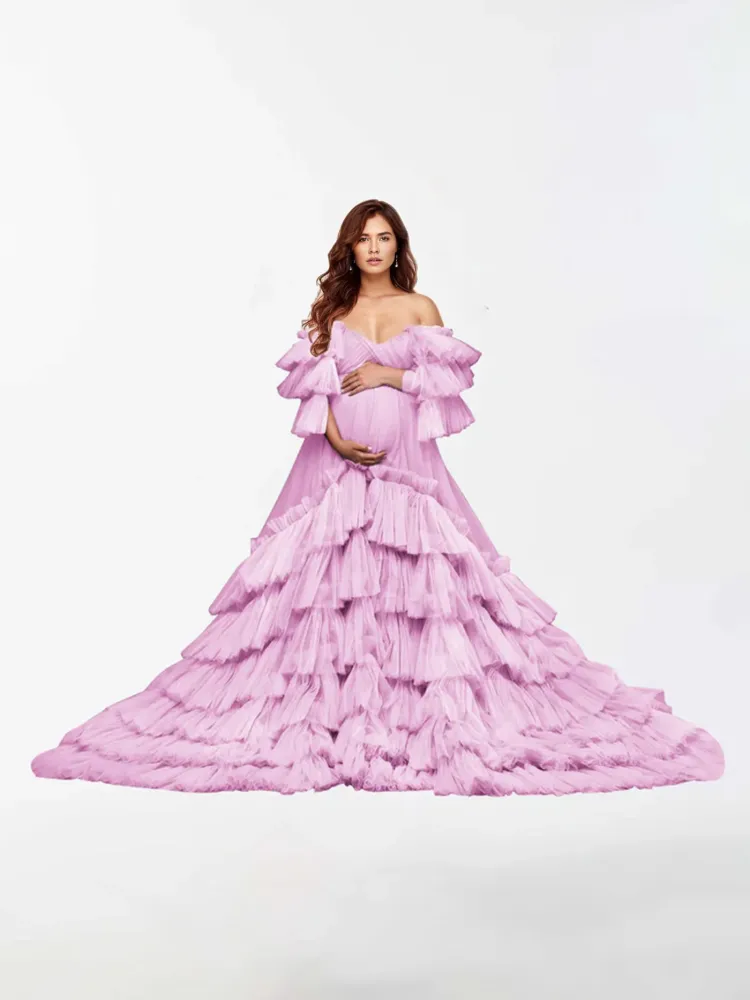 Robe de maternité en tulle pour la photographie RB5