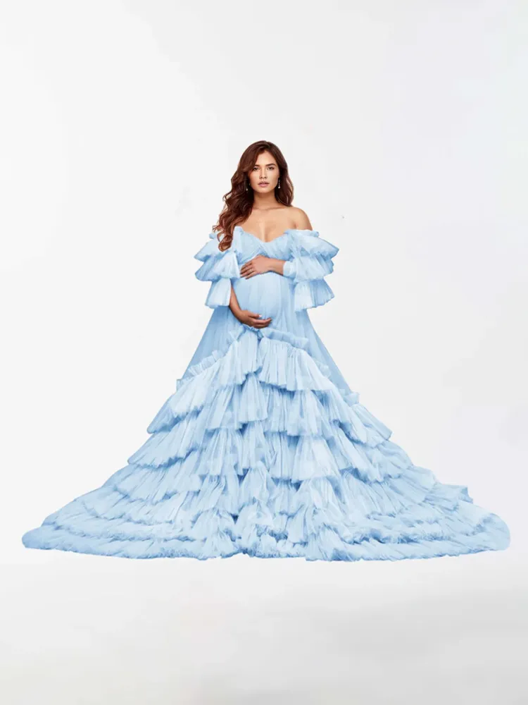 Robe de maternité en tulle pour la photographie RB5