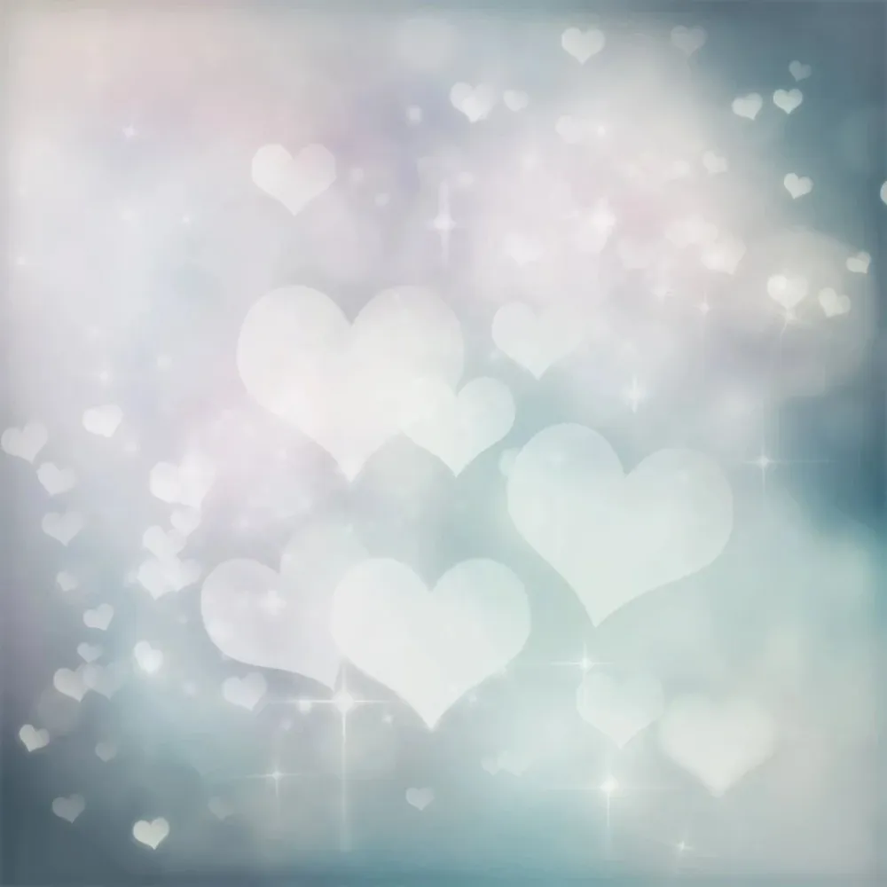 Saint Valentin Coeurs d'amour Bokeh Photographie Toile de Fond VAT-2