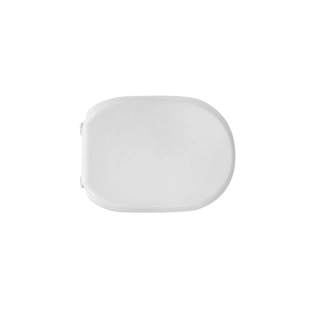 Siège WC blanc pour Cesame cuvette série Belle Époque largeur 36 cm charnières réglables