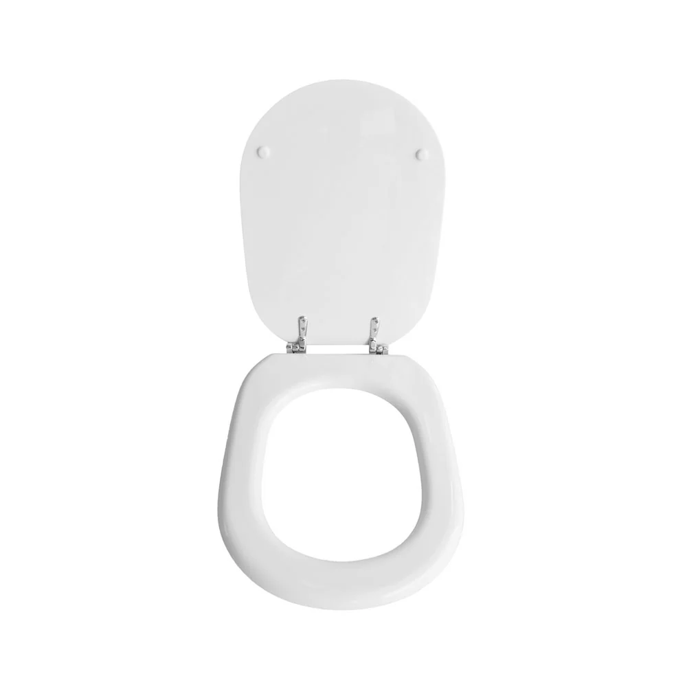 Siège WC blanc pour Cesame cuvette série Belle Époque largeur 36 cm charnières réglables