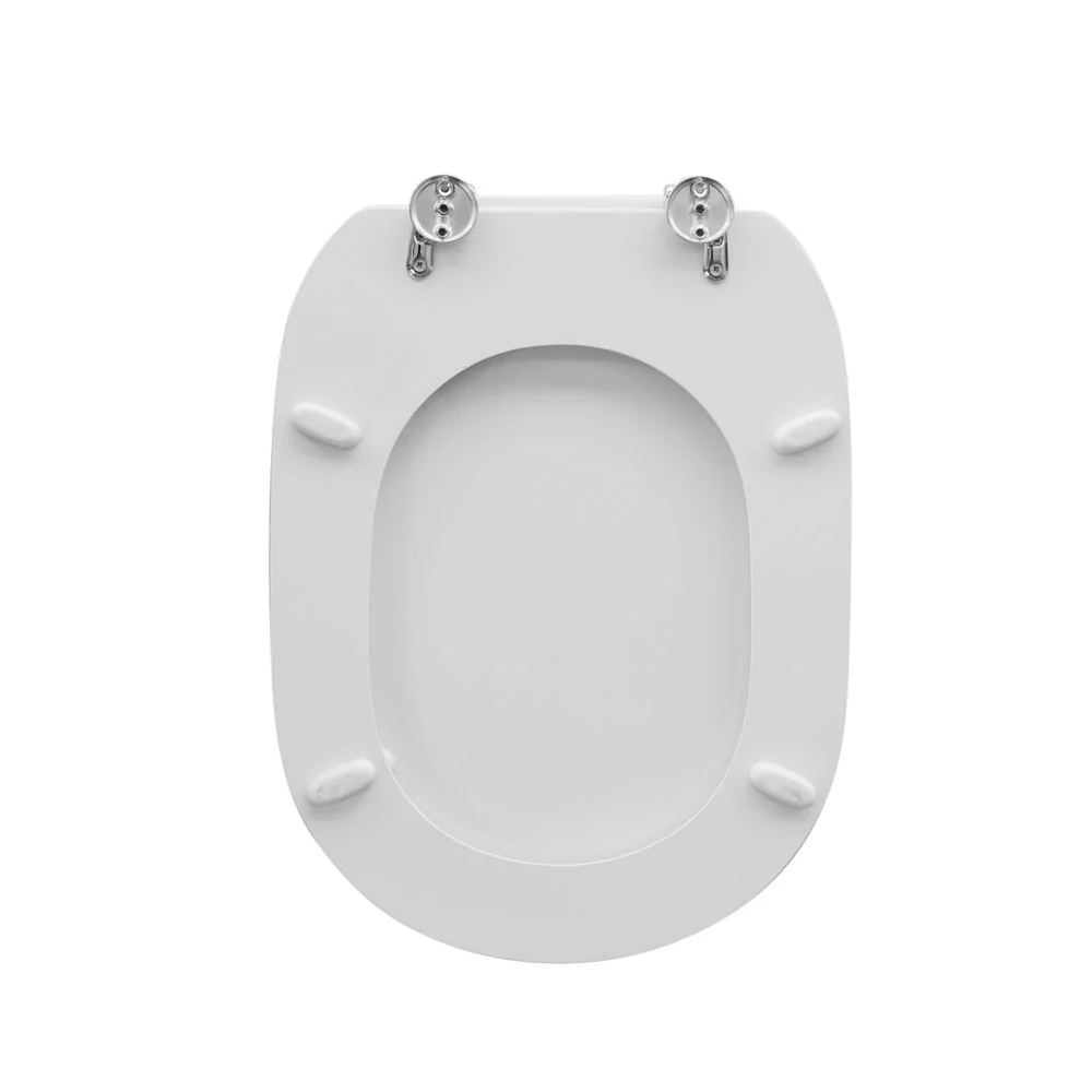 Siège WC blanc pour Cesame cuvette série Belle Époque largeur 36 cm charnières réglables