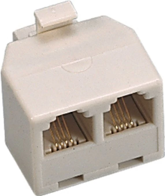 SPINA/PRESA 2 LINEE 1 PLUG RJ11 AVORIO FANTON 22350