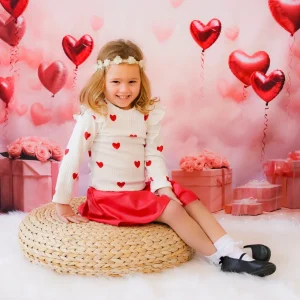 Toile de fond Saint-Valentin Ballons Cœur Romantiques Cadeaux Photographie MRR9-86