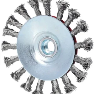 KS Tools Brosse ronde en fil d'acier inoxydable de forme conique 05 mm diamètre 115 mm 340.0051 obtenir à bas prix