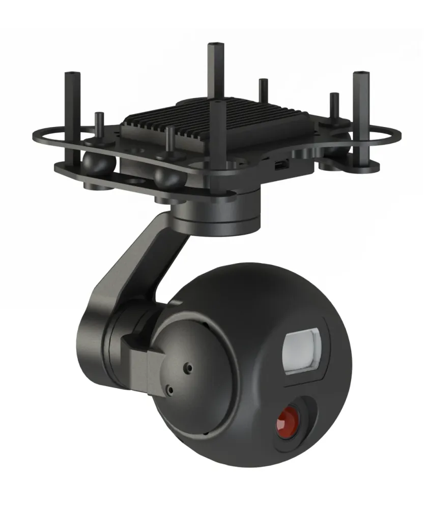 TOPOTEK KHP05M5 Cardan de caméra à double lumière pour drone - Zoom hybride 45x Caméra à lumière visible 1080P + imagerie...