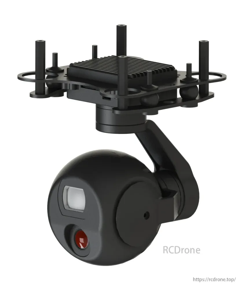 TOPOTEK KHP05M5 Cardan de caméra à double lumière pour drone - Zoom hybride 45x Caméra à lumière visible 1080P + imagerie...