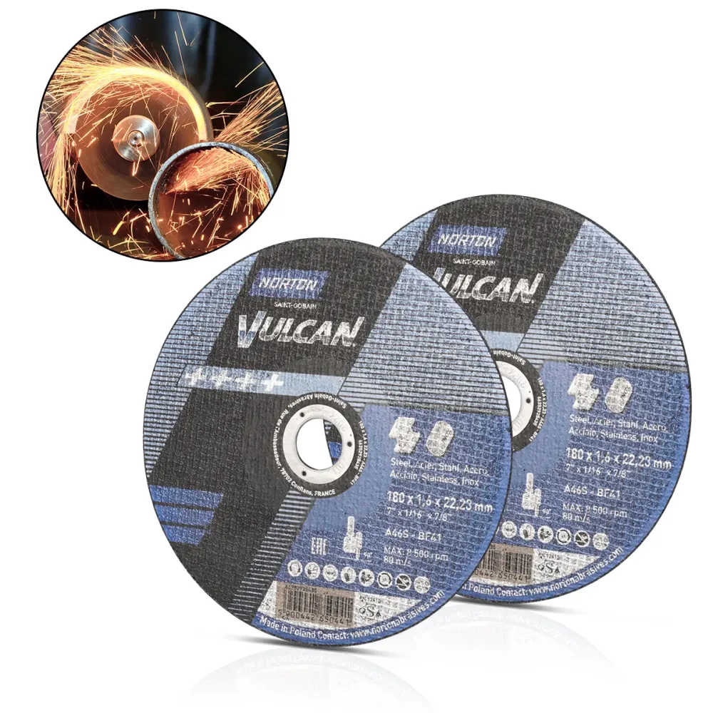Norton Séparation Disque 2 Set Universal-Säseglatt 180 x 1,6 x 22,23 mm pour les scies de coupe en métal | Scie circulaire...
