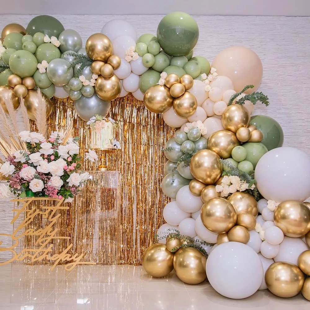 Porte-bagages scooter Guirlande de Ballons Vert Avocat pour Fête d'Anniversaire BA29