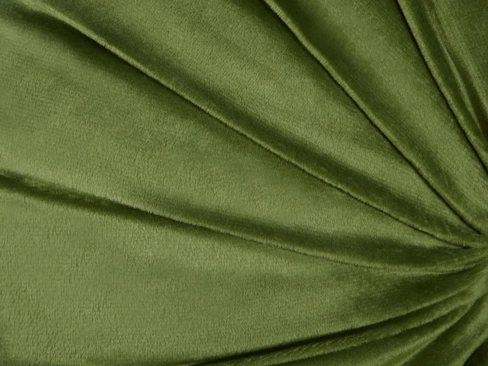 Set 2 Panne Cushion Pleats ⌀ 38 cm Green BODAI