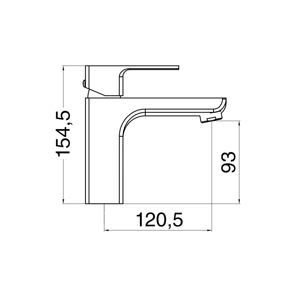 Support GPS moto Ensemble de mélangeurs pour lavabo, bidet et douche à une voie Nix en laiton chromé