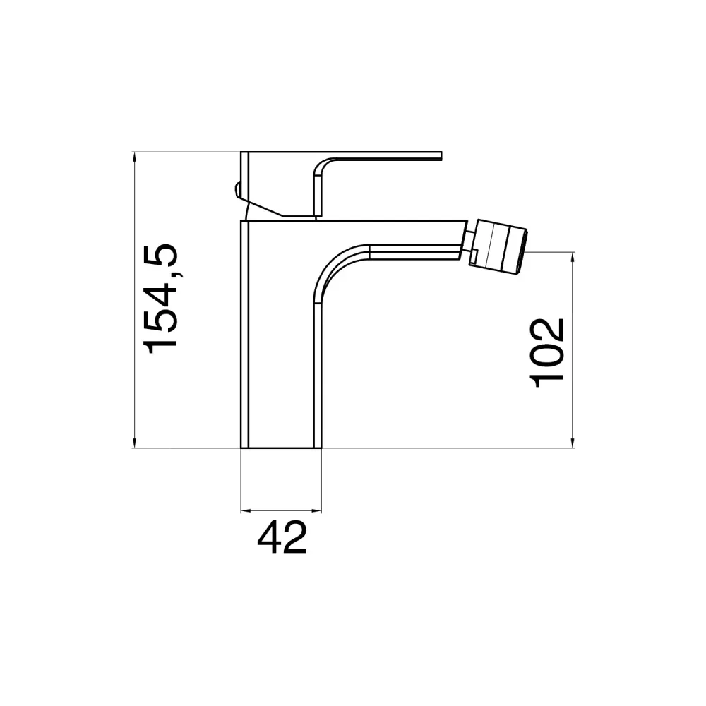 Support GPS moto Ensemble de mélangeurs pour lavabo, bidet et douche à une voie Nix en laiton chromé