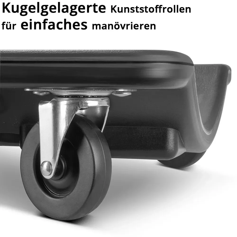Rollerboard de voiture Steelworks RCL-40 avec une lumière LED intégrée, une capacité de charge de 500 kg et 6 rouleaux mob...