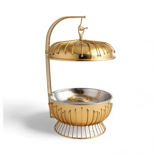 8Lt Chafing Dish Effet or en noir mat