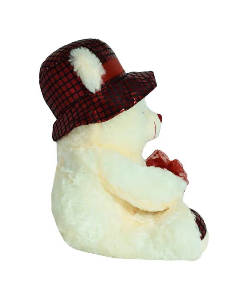 Lovers Design Teddy Bear Heart - Blanc pur