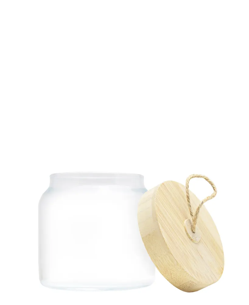 Pasabahce Petit Woody Canister - Clear