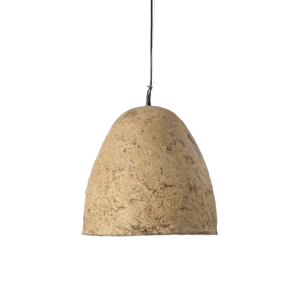 Savana Pendant - Mud - L en noir mat