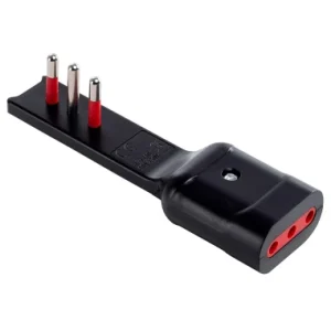 ADATTATORE ULTRAPIATTO SPINA/PRESA 10A NERO SERIE EMILIA FLAT ROSI RS7710N