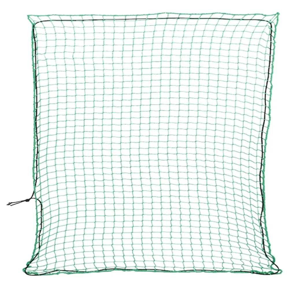 Filet pour remorque couverture de protection d'arrimage cargaison galerie de toit avec corde élastique 4 x 4 m PP vert 02_...