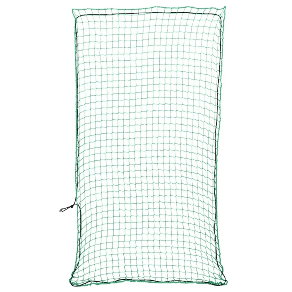Filet pour remorque couverture de protection d'arrimage cargaison galerie de toit avec corde élastique 4 x 2 m PP vert 02_...