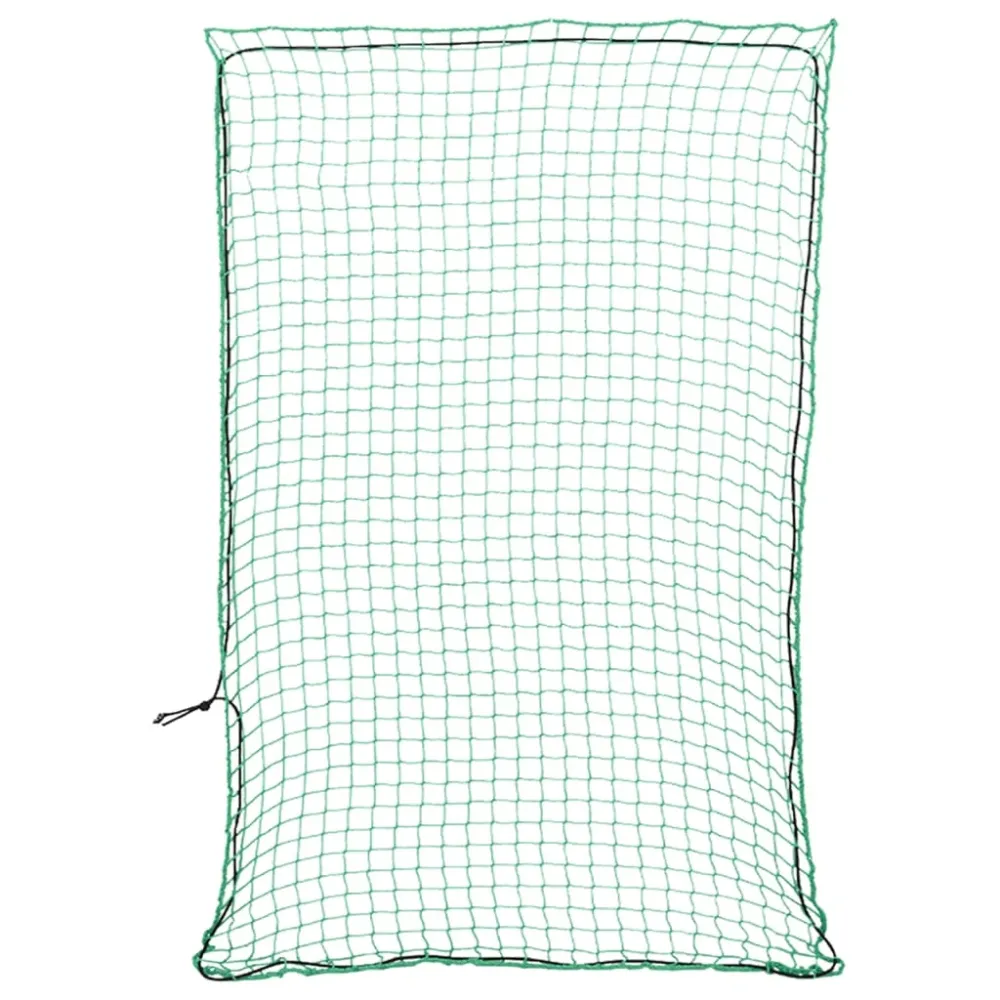 Filet pour remorque couverture de protection d'arrimage cargaison galerie de toit avec corde élastique 3 x 2 m PP vert 02_...