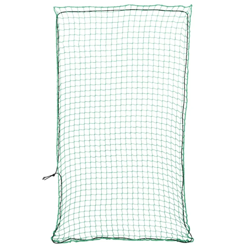 Filet pour remorque couverture de protection d'arrimage cargaison galerie de toit avec corde élastique 5 x 3 m PP vert 02_...