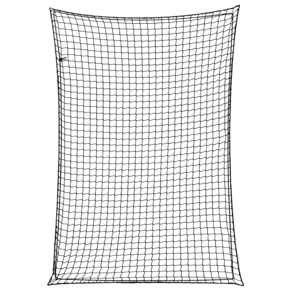 Filet pour remorque couverture de protection d'arrimage cargaison galerie de toit avec corde élastique 5 x 3,5 m PP noir 0...