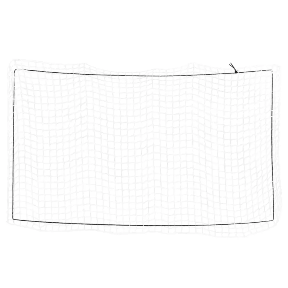 Filet pour remorque couverture de protection d'arrimage cargaison galerie de toit avec corde élastique 2,7 x 1,5 m PP blan...