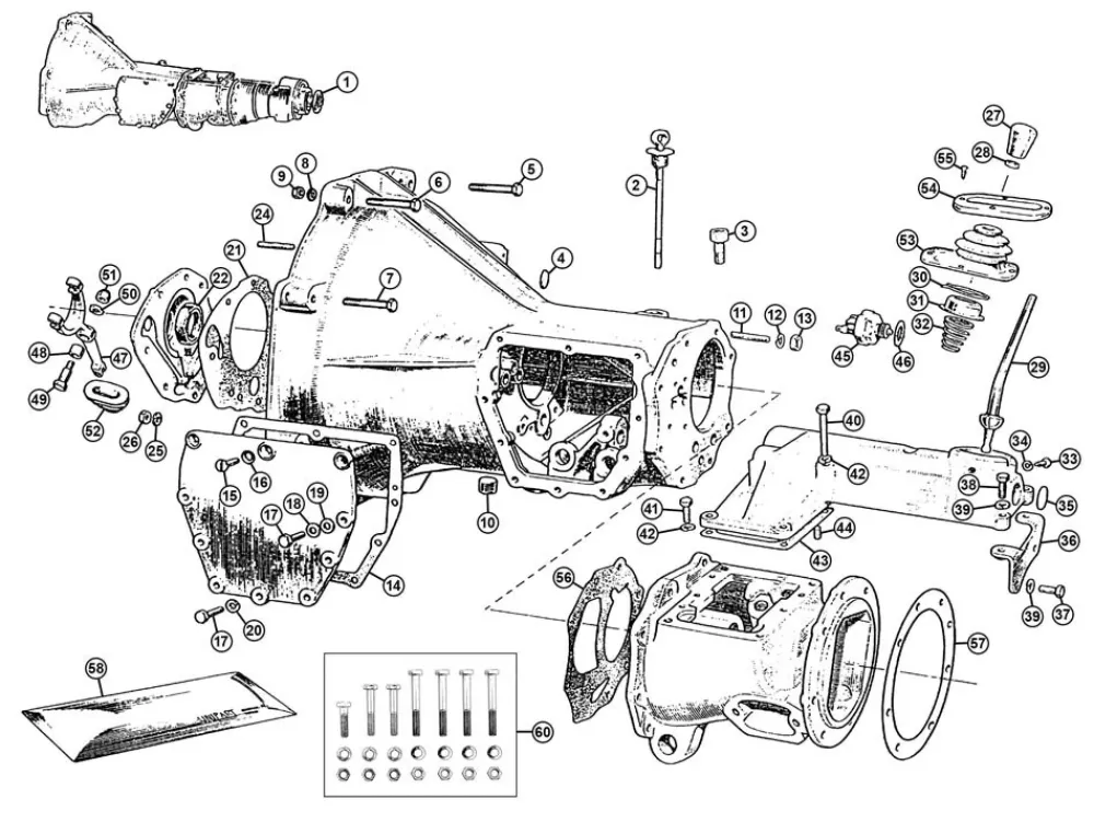 OIL SEAL, FRONT, GEARBOX, MGB compatible avec les métaux peints